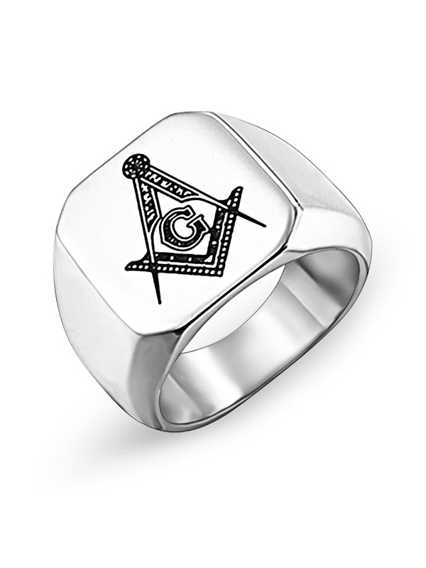 Men's Vintage Double Headed Eagle Logo Ring