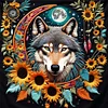 Diamond Painting -DIY Full Square Drill Indian Wolf(45*45CM)