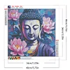 Buddha Statue - runder Bohrer Diamantmalerei - 40*40cm