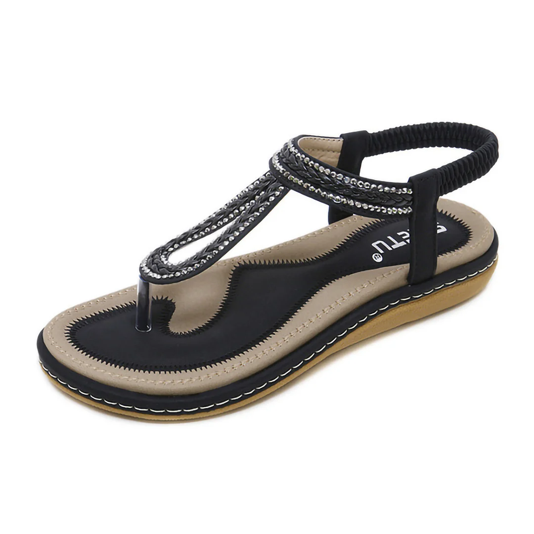 Letclo™ 2021 Summer Bohemian Style Soft Flat Clip Toe Flip Flops letclo Letclo
