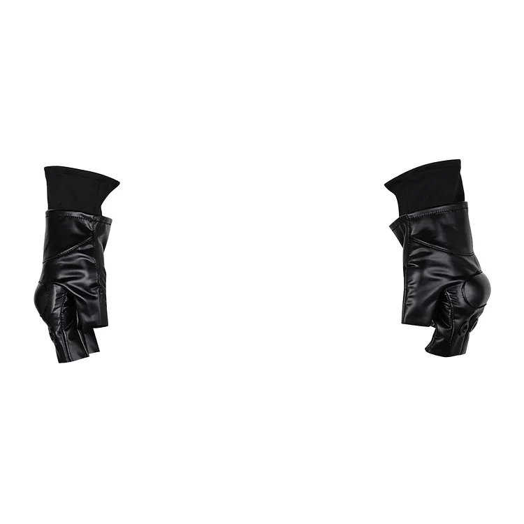 Resident Evil 4 Remake Leon S.Kennedy Black Gloves Cosplay Halloween Carnival Accessories Props