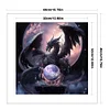 Dragon And Crystal Ball-Full Embroidery 3 Strands 11CT Stamped Cross Stitch-40*40CM