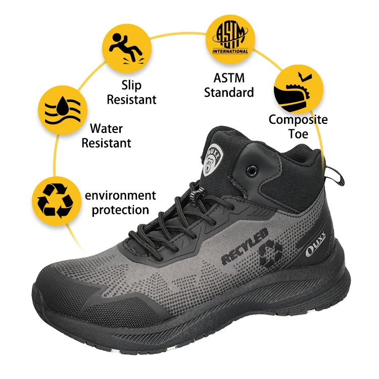 Men's Soft Toe Lightweight Waterproof ASTM F2892-18 Eco-Friendly Landscaping & Gardening Boots