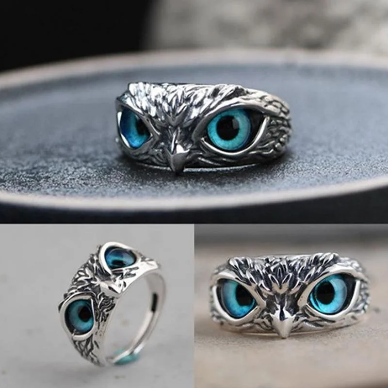 Hugoiio™ Demon Eye Owl Ring Adjustable