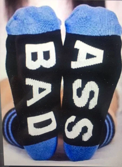 Letter Print Color Block Unisex Socks