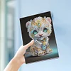 5D Diamond Mosaic Notebook 50 Pages DIY Partial Special Shaped Drill Journal A5 Chinese Zodiac Notebook Kit