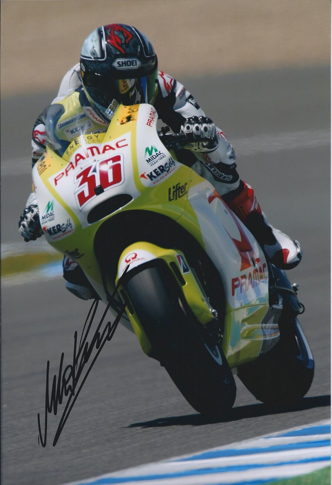 Mika KALLIO SIGNED Pramac Racing Moto2 AUTOGRAPH 12x8 Photo Poster painting AFTAL COA