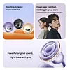 BT Wireless Bone Conduction Earphones with Noise Canceling Mics HiFi Touch Control Headset LED Digital Display Smart Control Earphone Clip-On Earbuds for Outdoor Cycling Running Exercise