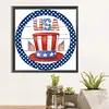 5D DIY Full Round Drill Diamond Painting Independence Day Kit Home Decor(NH3447)