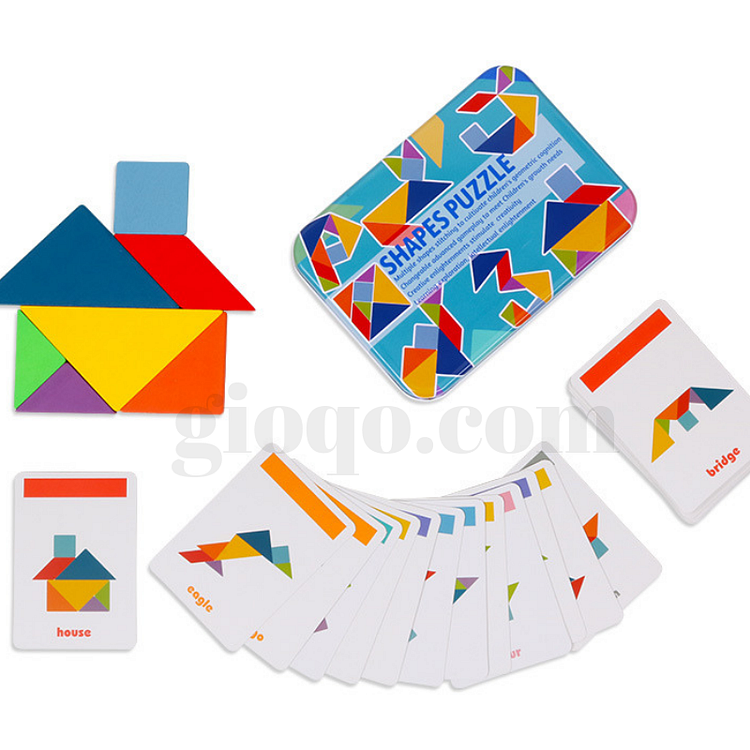 Puzzle the Card & Learn to Read Tangram Puzzle-Mayoulove