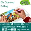 2027-2028 Two-Year Diamond Painting Calendar Kit, 13 Exquisite Multicolor Butterfly And Floral Illustrations, Large Size Desk Calendar, Mosaic Art Coil-Bound Desktop Planner