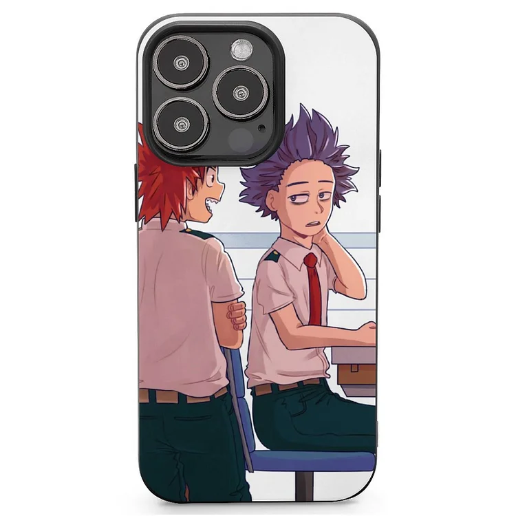 Eijiro Kirishima Hitoshi Shinso Anime My Hero Academia Phone Case Mobile Phone Shell IPhone 13 and iPhone14 Pro Max and IPhone 15 Plus Case - Heather Prints Shirts