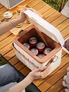 6L Camping Cooler Box Insulated Ice Chest Portable Ice Bucket for Outdoor Use