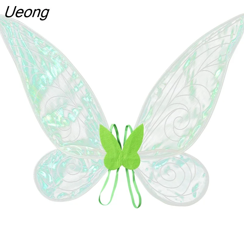 Ueong Organza Angel Wings Kids Girls Butterfly Shape Fairy Wing for Halloween Cosplay Costume Party Photography Prop