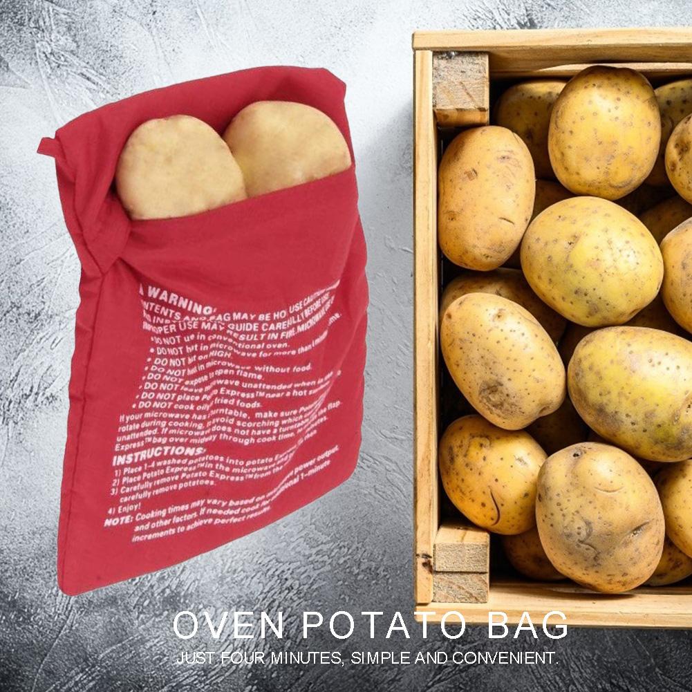 

Washable Microwave Oven Potato Bag Reusable Roast Potato Baking Bag Pocket, 501 Original