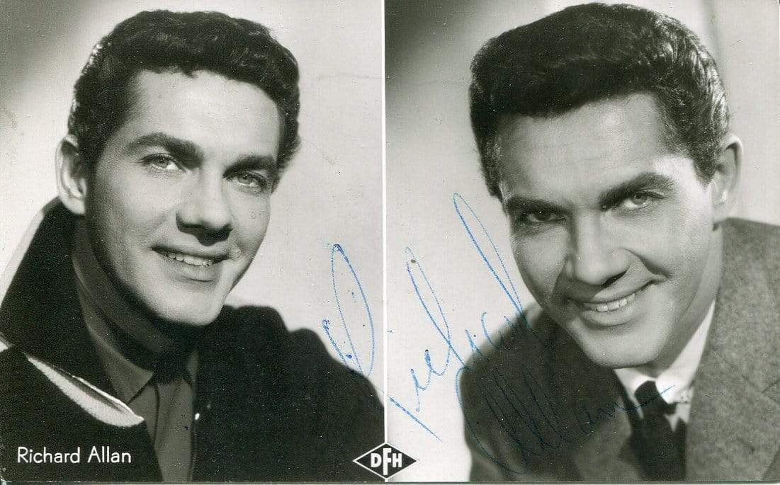 Richard Allan (+) autograph, American ACTOR, Photo Poster painting signed