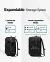 Vacuum Compression Large  Capacity Business Travel Backpack Wet Separation Waterproof 17 Inch Backpack