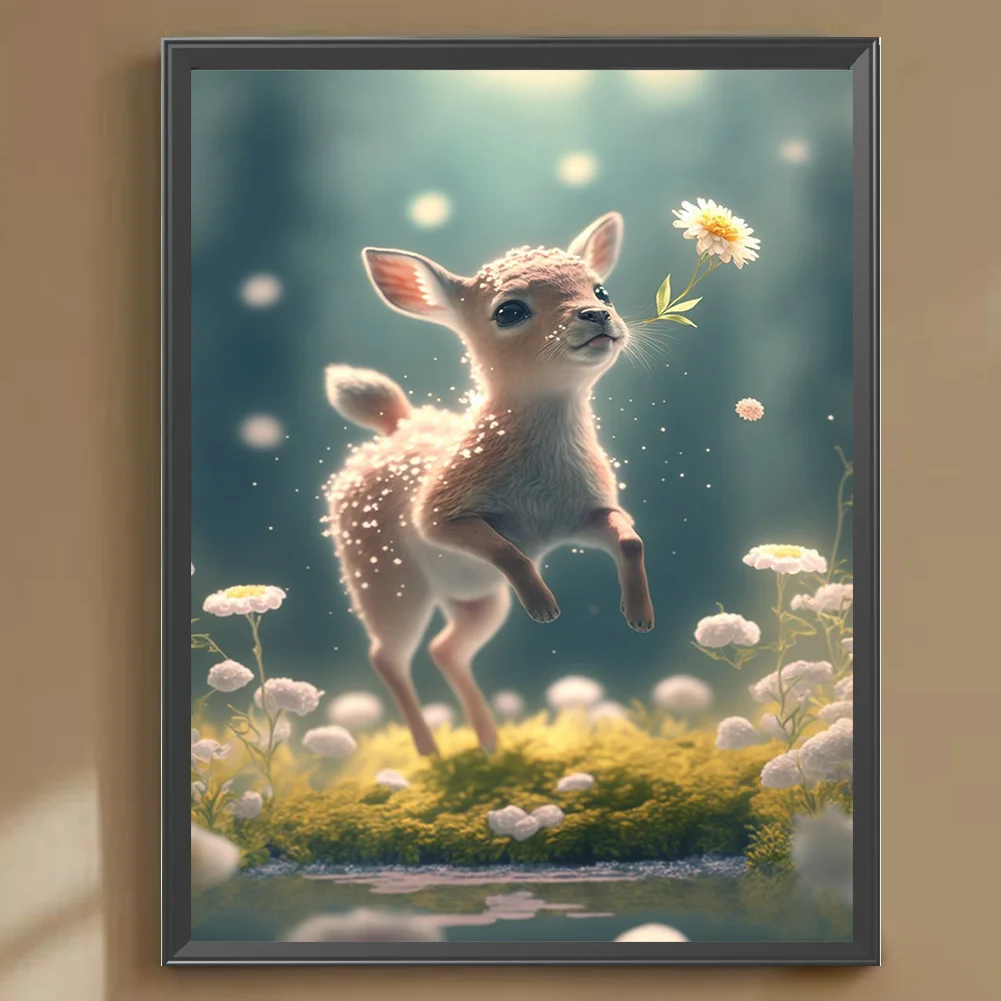 Full Round Diamond Painting 30*40cm - Fawn