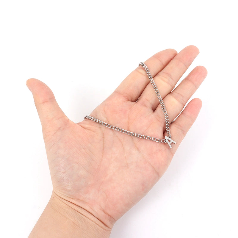 Minimalist Classic Style Letter 201 Stainless Steel 304 Stainless Steel Men’s Pendant Necklace Men Pendant Necklaces