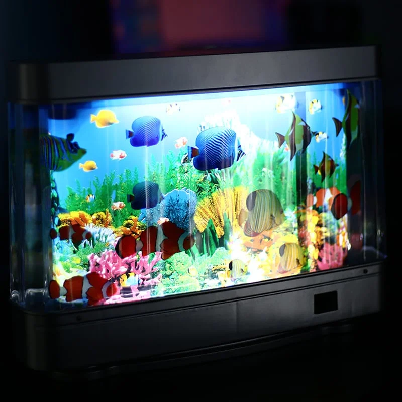 Vintage Aquarium Fish Lamp