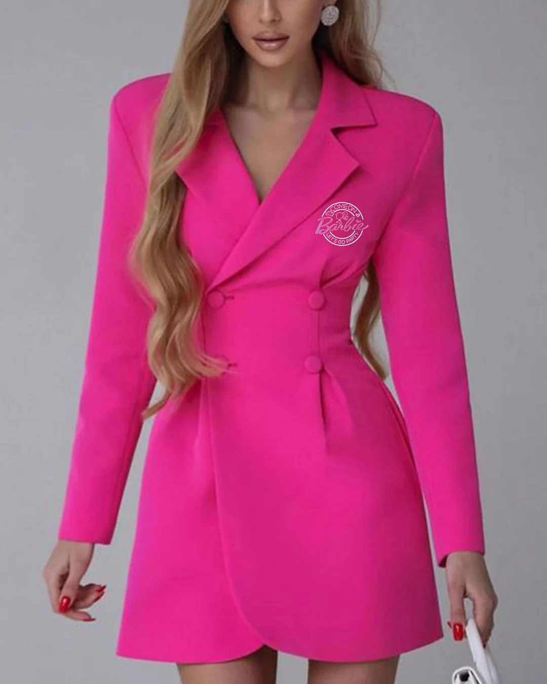  Barbie Girl Rhinestones Jacket Dress