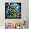 Mushroom House-16CT Stamped Cross Stitch 40*40cm/15.75*15.75in tapestrymarket