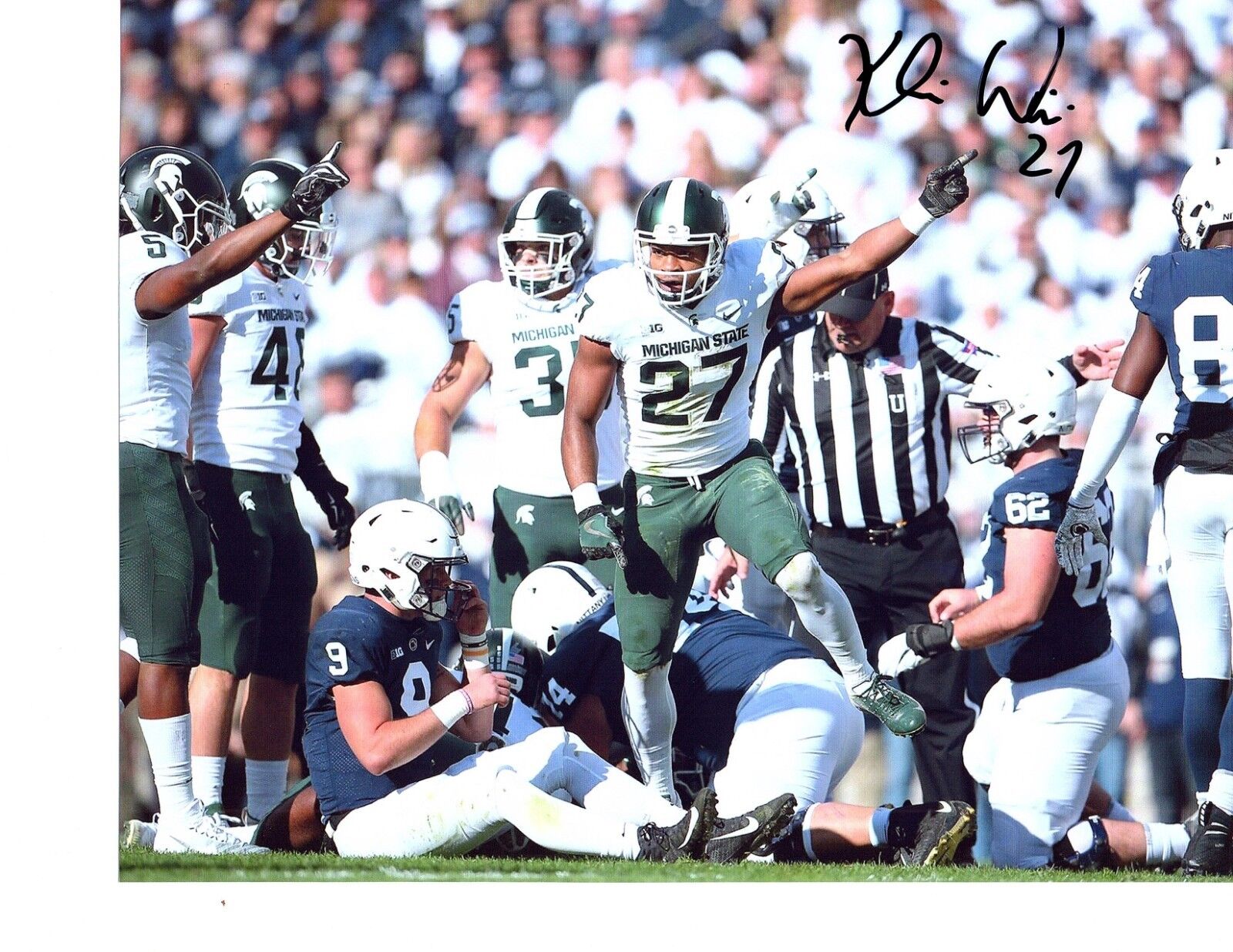 Khari Willis signed autographed 8x10 Photo Poster painting Michigan State Spartans football b