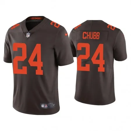 Youth Cleveland Browns #24 Nick Chubb Brown Vapor Untouchable Limited Stitched Jersey YQGF