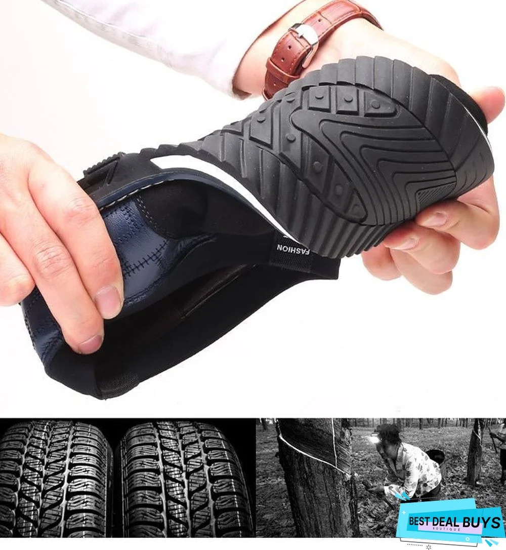 Leather Men Casual Shoes Mens Loafers Moccasins Breathable Slip On Black Driving Shoes