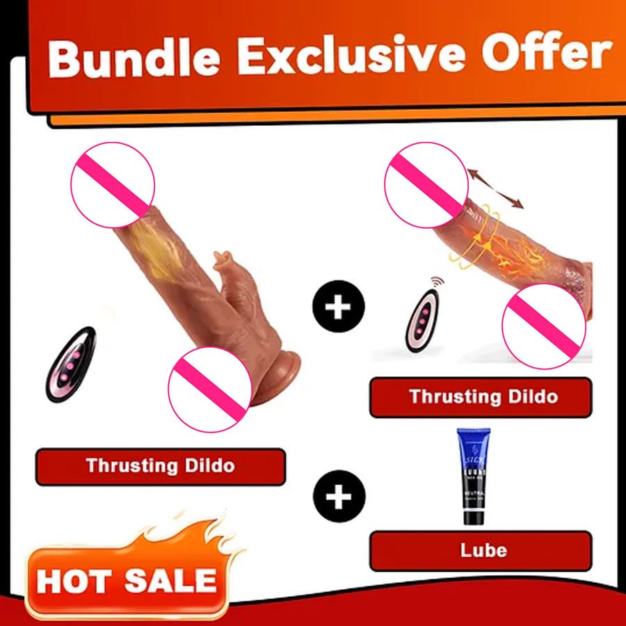 Body-Safe Silicone Vibrating Dildo with Swinging & Heating  2026 New Quiet  Upgrade