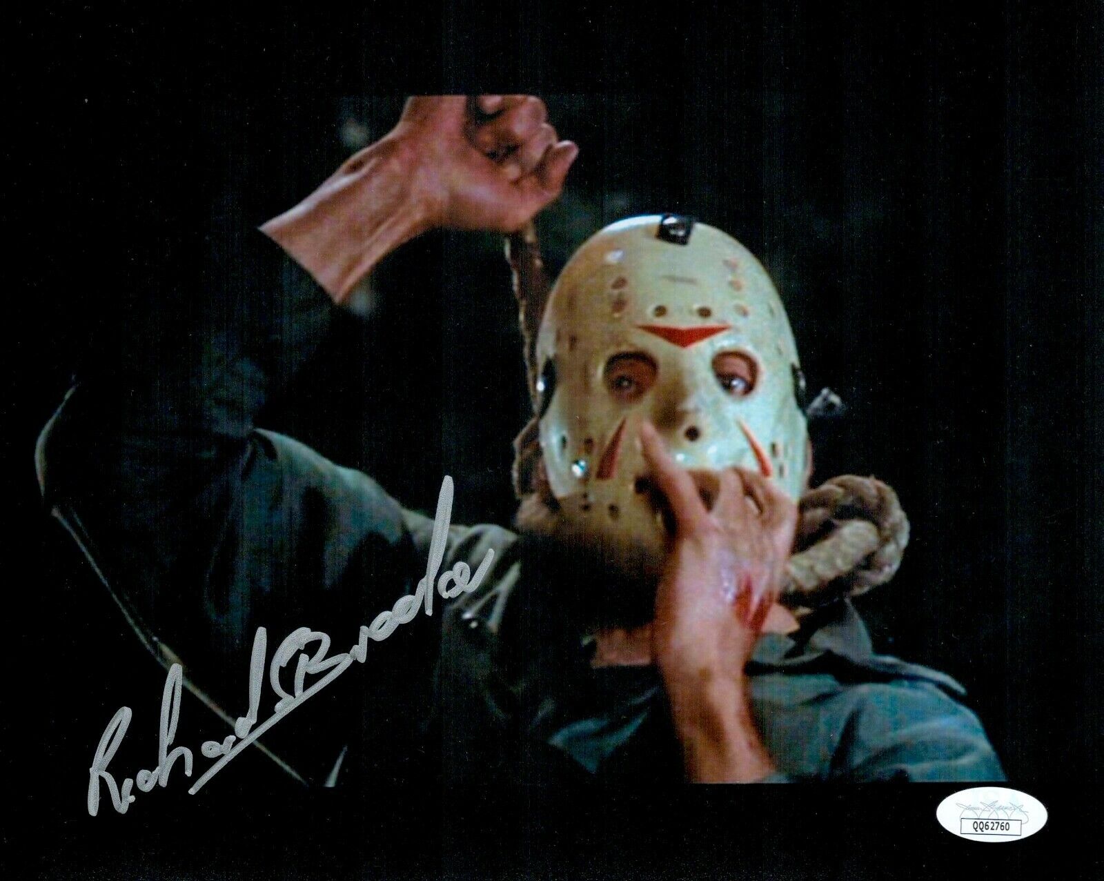 RICHARD BROOKER Signed 8x10 FRIDAY THE 13th 3 Authentic Autograph JSA COA