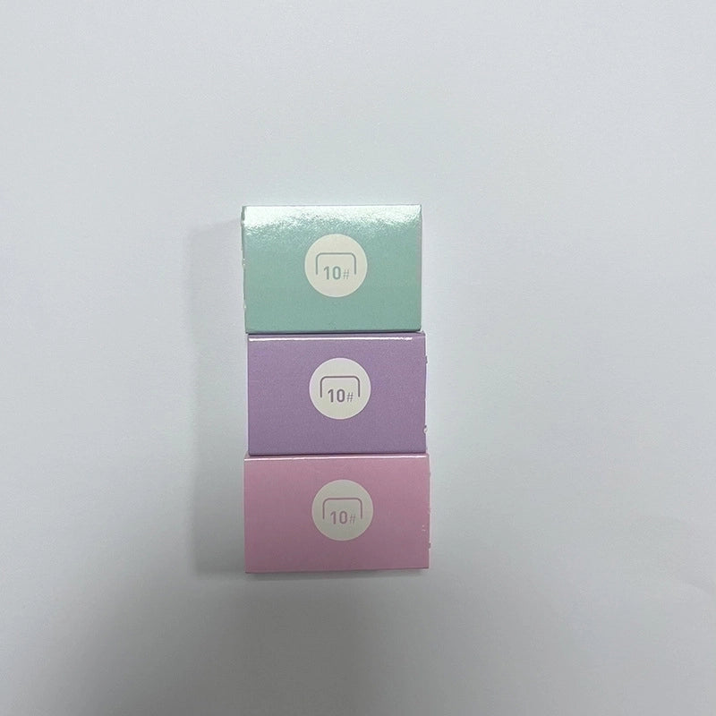 Cute Cartoon Macaron Color Student Creativity Mini Stapler Keychain