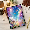 Butterfly 5D DIY Diamond Art Painting Notebook Kit 50 Pages A5 Rhinestone Art Painting Notebook Kit for Adults Beginners Holiday Birthday Gift