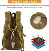 Taktischer Rucksack 25L Wasserdicht Trekkingrucksack Militarischer Molle Rucksack fur Camping Trekking Reisen