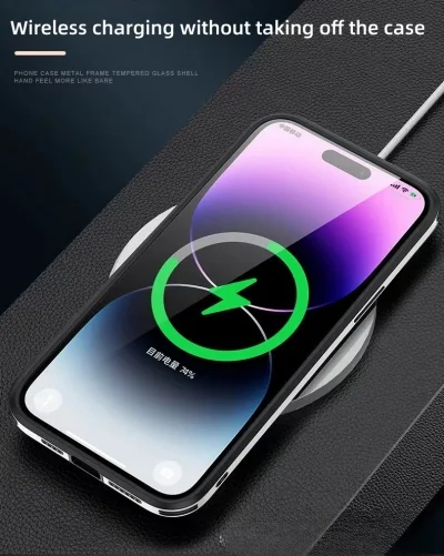 Apple 14/15 straight edge glass phone case