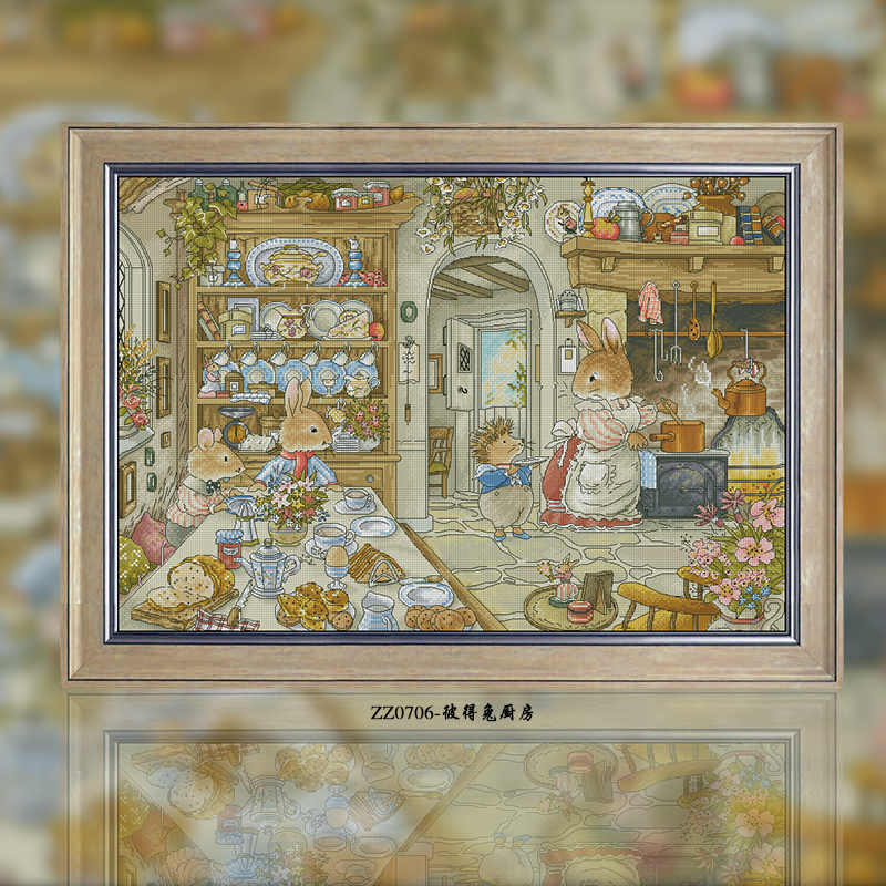 Fox Village Peter Rabbit Series Painting Fairy Cross Stitch