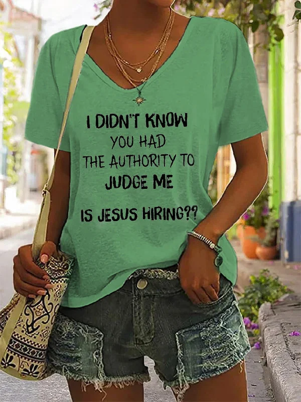 Easter Women's I Don't Know Letter Print Top