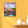 Sakura Bridge - 11CT Stamped Cross Stitch - 40*50cm