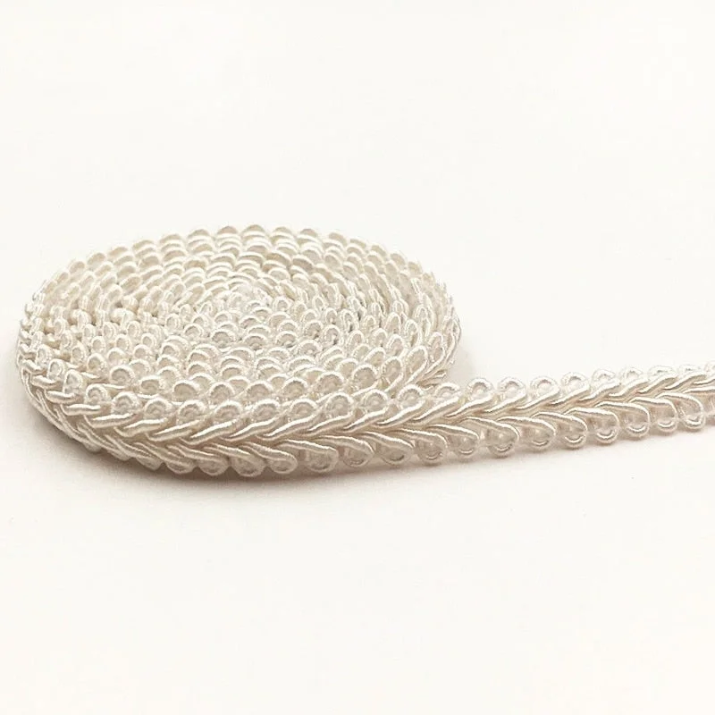 5Meters 8mm Trim Sewing Lace Gold Silver Centipede Braided Lace Ribbon Home Party Decoration DIY Clothes Curve Seing Lace