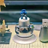 360&deg; Swivel Ball Mini Bench Vise, Solid Aluminum Precision Clamp 0-80mm Opening for Coin Cleaning Model Making Seal Carving
