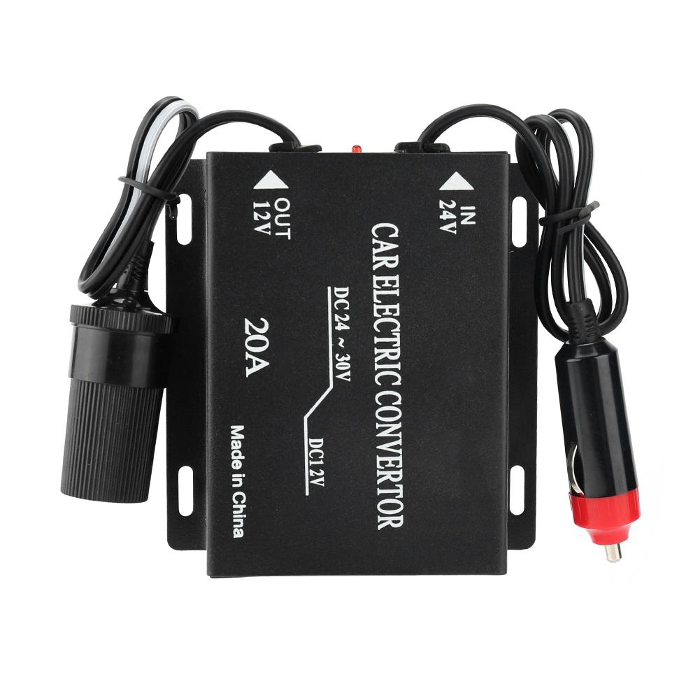 

Truck 24V DC to Car 12V DC 20A Cigarette Lighter Step Down Buck Converter, 501 Original