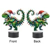 Acryl Weihnachten Dinosaurier doppelseitig - 5d DIY Bastellampe