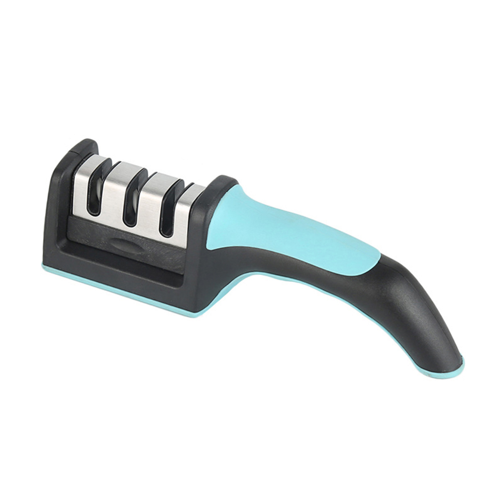 

Three Section Knife Sharpener Hand Held Sharpening Grindstone Kitchen Tool, 501 Original