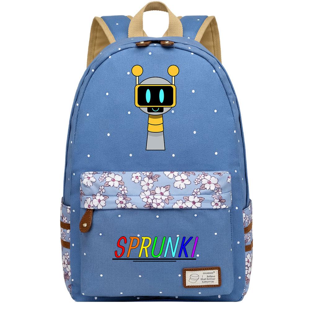 Mayoulove Sprunki Backpack Lightweight Design with Colorful Patterns for School and Outdoor Activities-Mayoulove