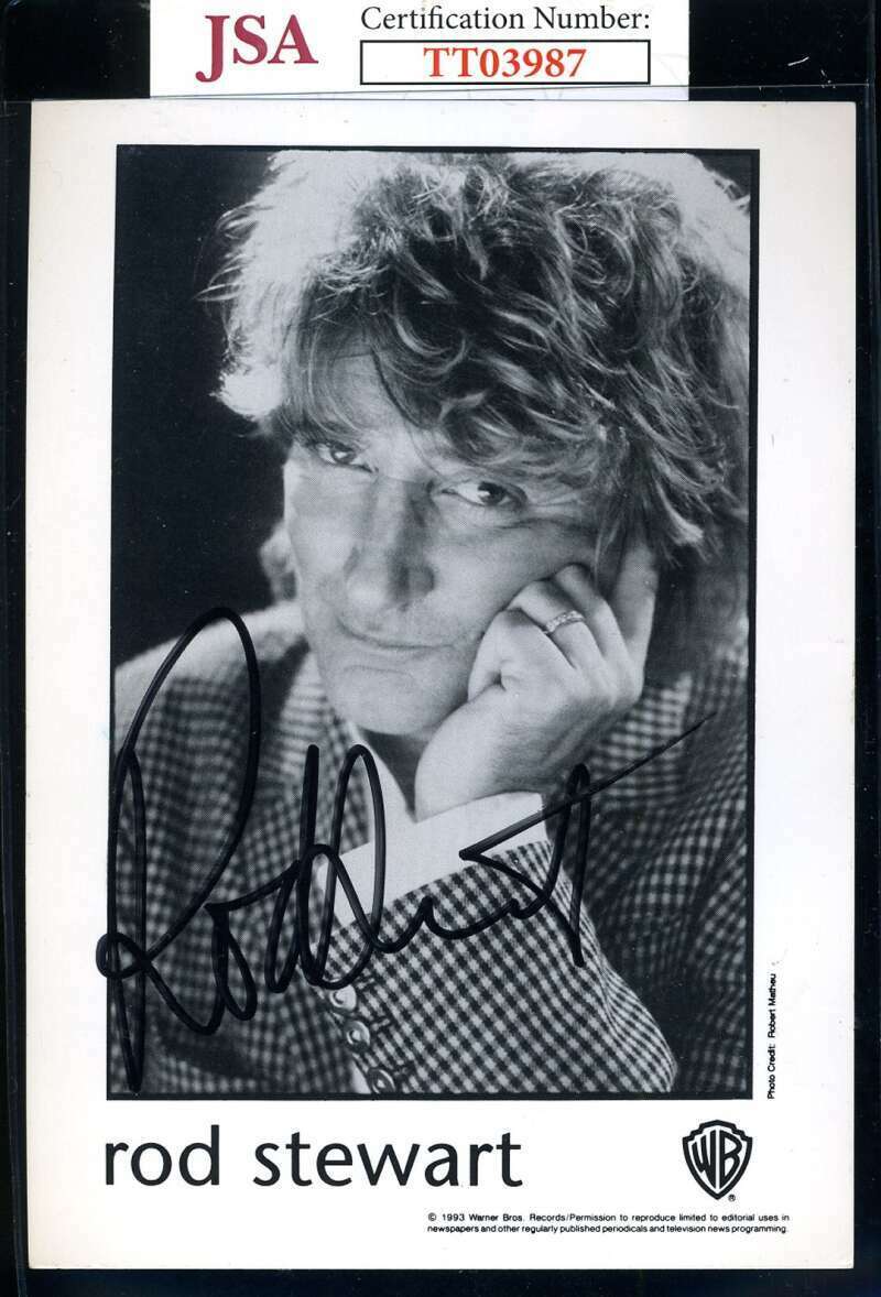 Rod Stewart JSA Cert Signed Photo Poster painting Autograph