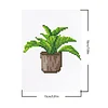 12pcs Potted Plant-1 5D DIY Square Drill Diamond Painting Kits for Adults Beginners Home Decor Diamonds Paintings Gem Art 5.91x7.09in