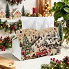 Snow Town DIY Pearl Diamond Painting PU Cover Tissue Holder Kit Pearl Art Painting Decoration for Home & Gifts