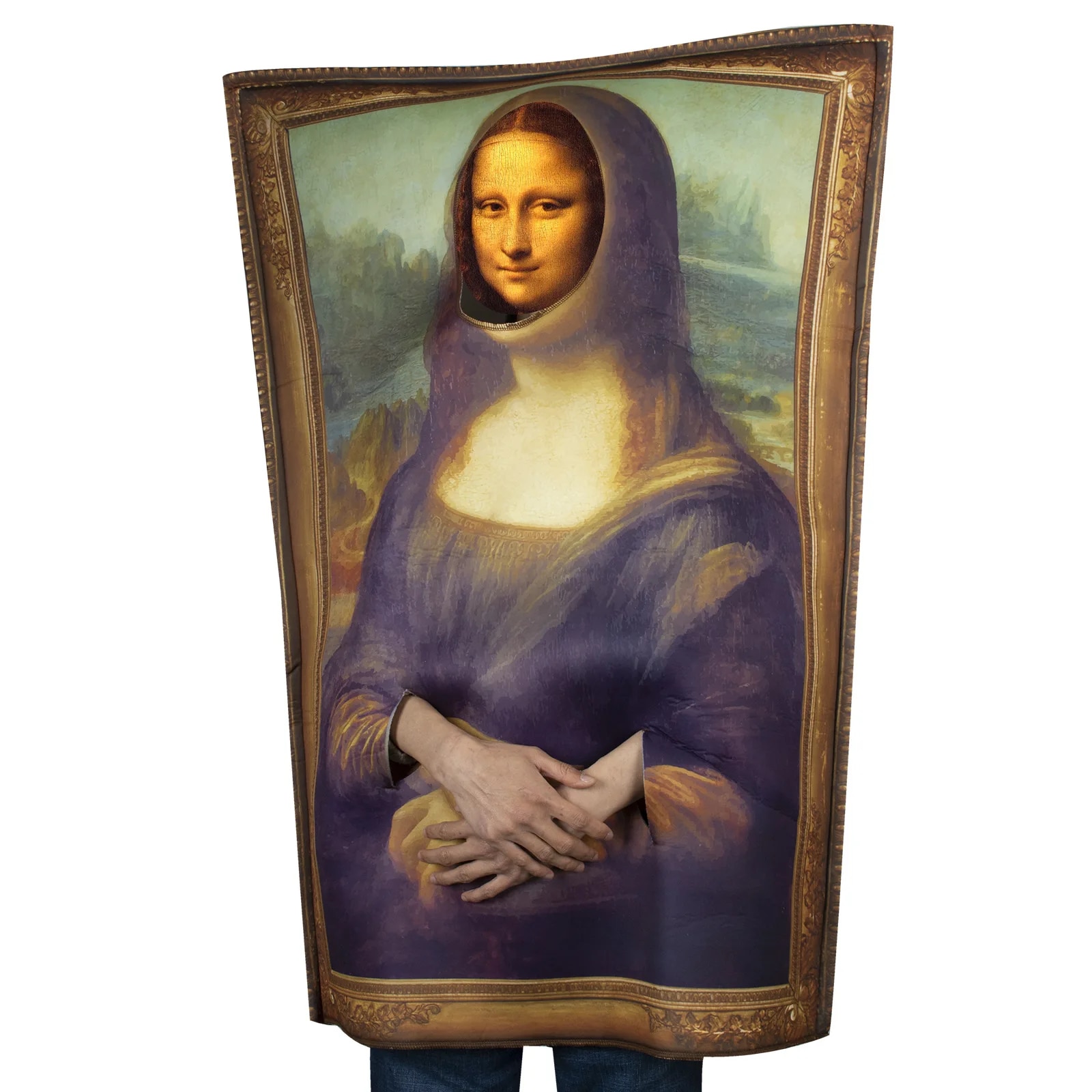 [Wetrose] In Stock Mona Lisa Cosplay Costume Monna La Gioconda La Joconde The Scream Skrik Full Set Funny Halloween Outfit