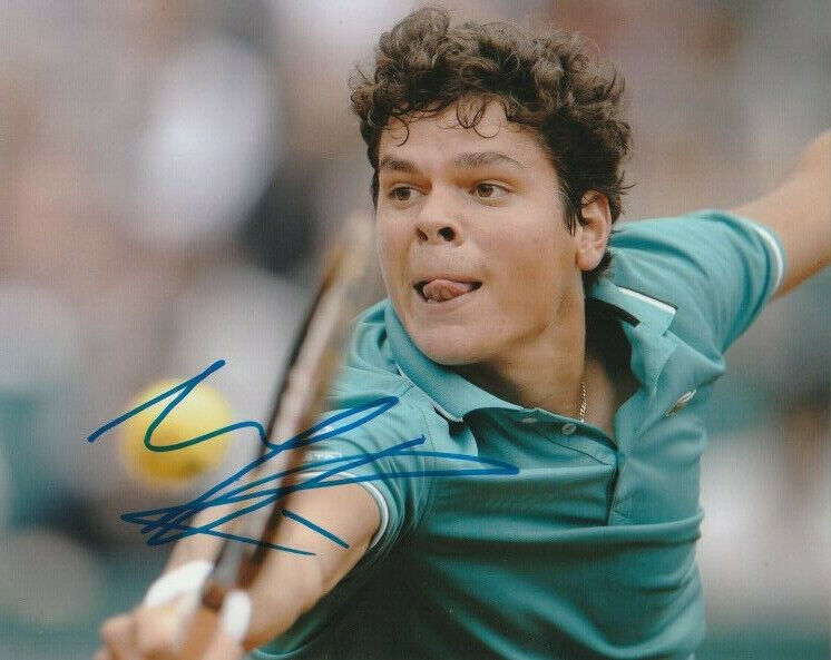 MILOS RAONIC SIGNED TENNIS CANADA 8x10 Photo Poster painting #4 ATP PROOF