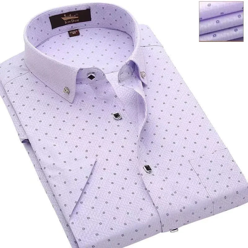 Men's Classic Business Short Sleeve Shirt